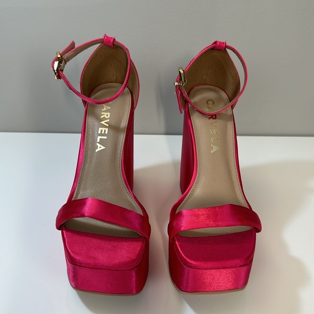 Carvela Wedge Dress Platform Sandals Size 38.5(7.5) - Picture 7 of 15